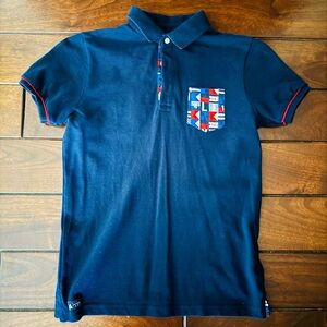 Mayoral Navy Boy’s Polo with Geometric Pocket